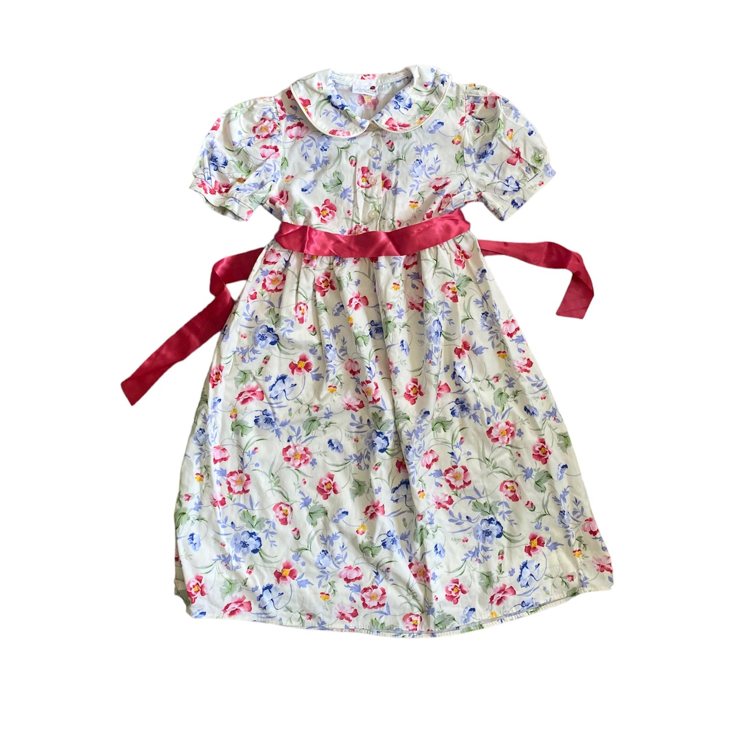 Floral vintage 80s ladybird party dress. Age 6-7 years