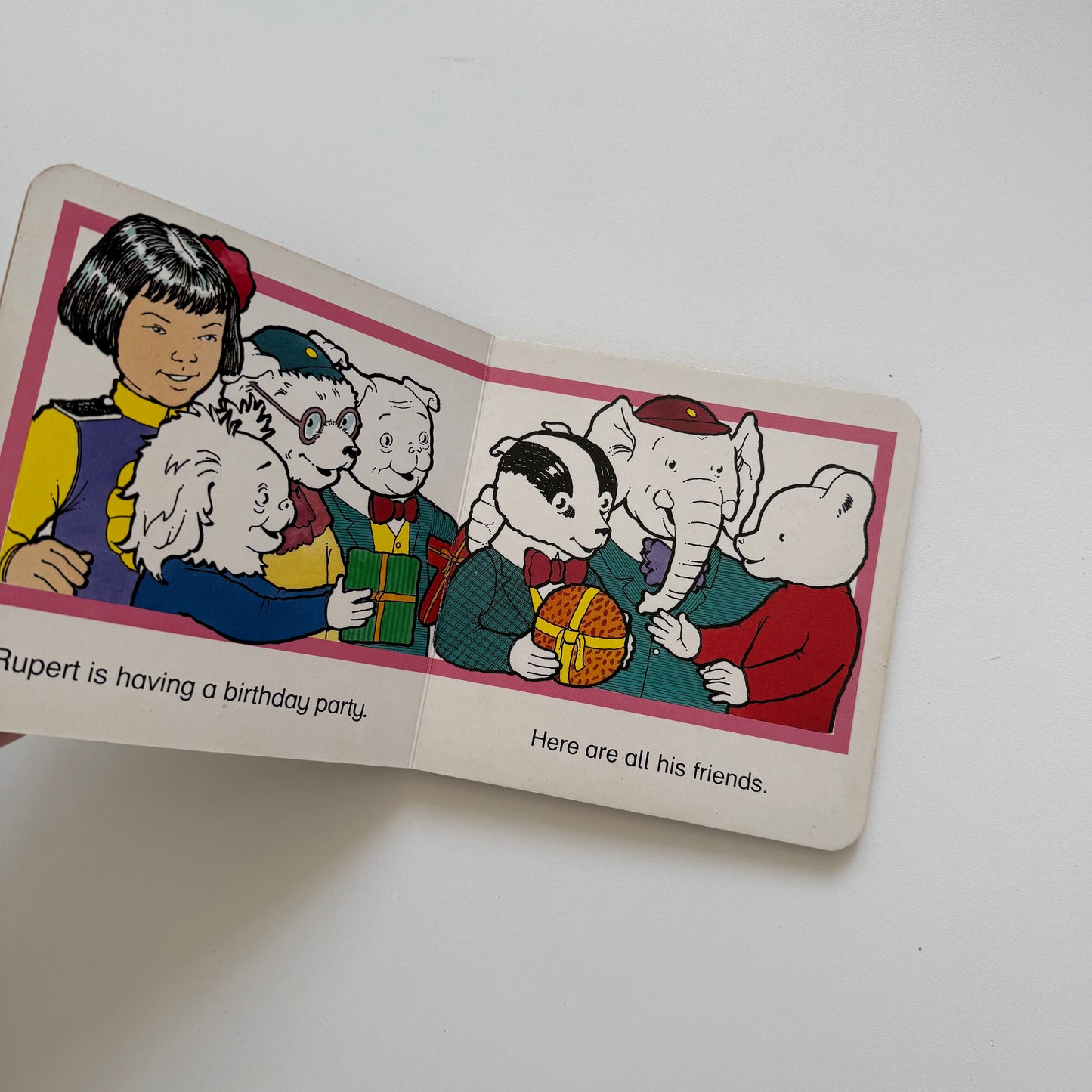 Vintage 1991 Rupert’s party toddler book