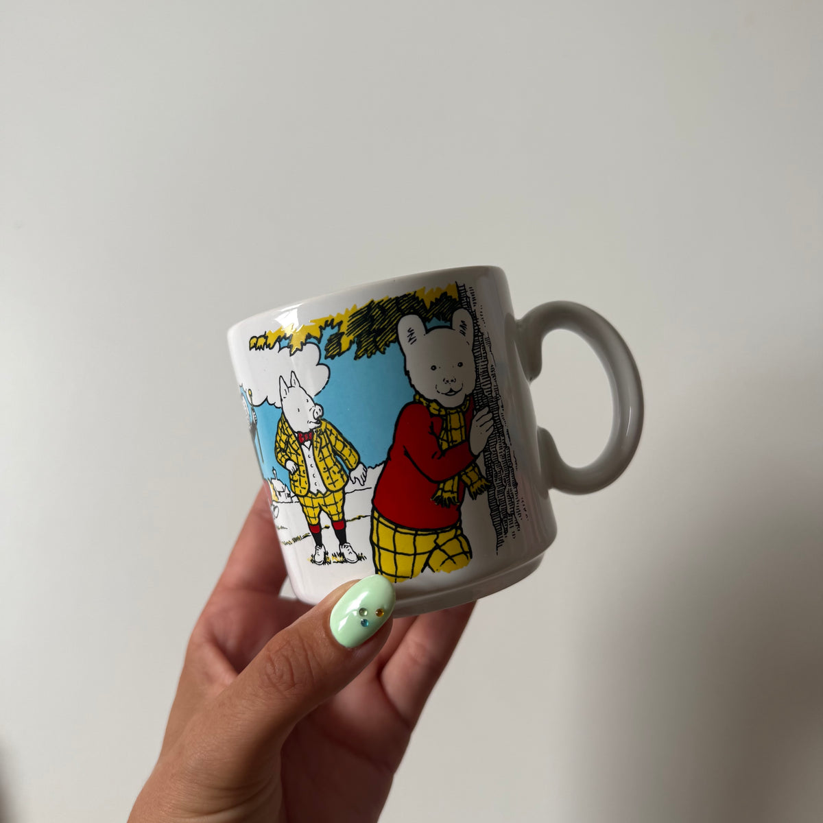 Ceramic 1991 Rupert bear mug