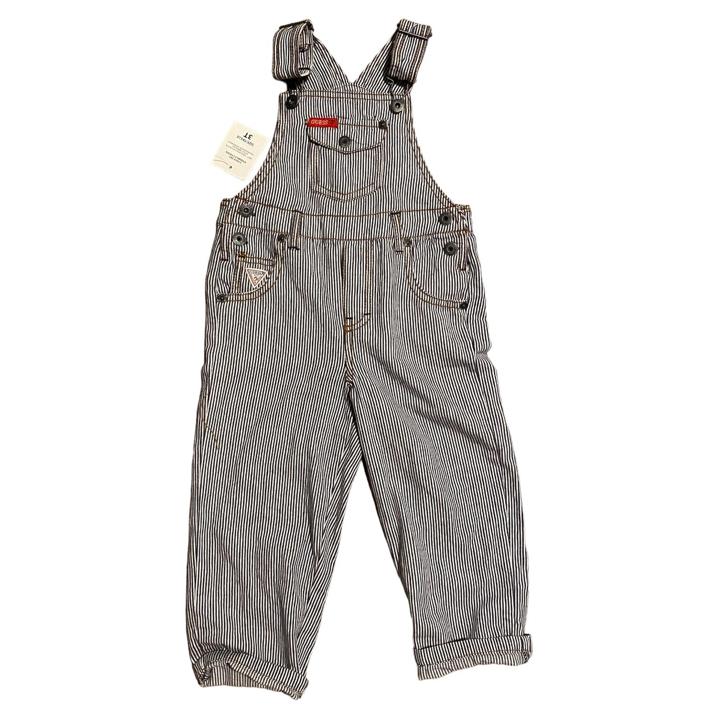 Striped Guess dungarees 2 years