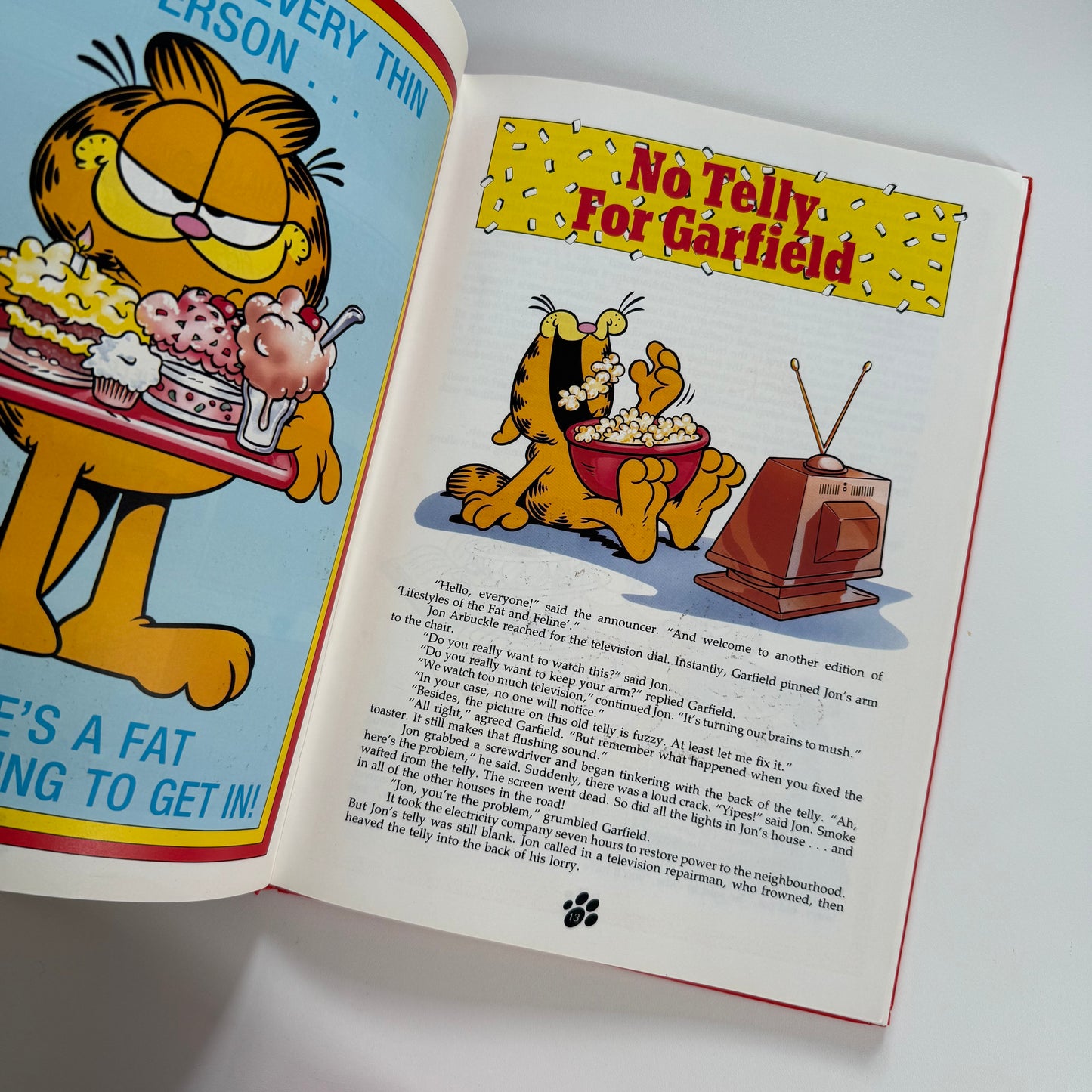 Vintage 1991 a4 Garfield annual