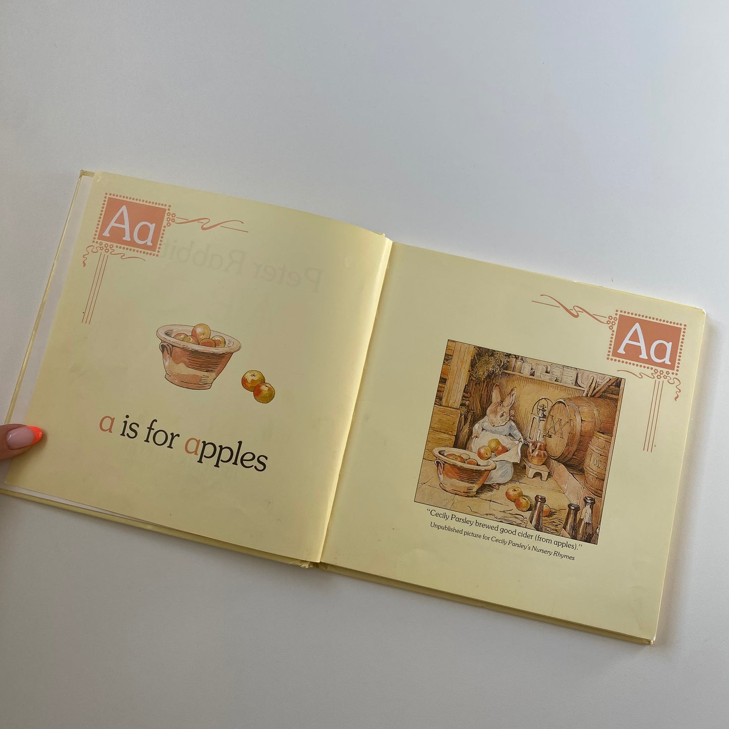 Vintage 1987 ABC Peter rabbit BOOK. Signs of use