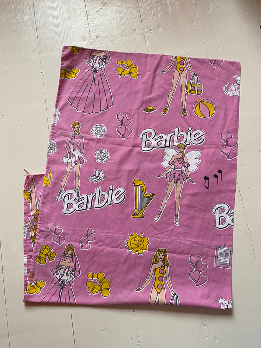 Vintage barbie large ( long) pillow case. Has some signs of vintage condition