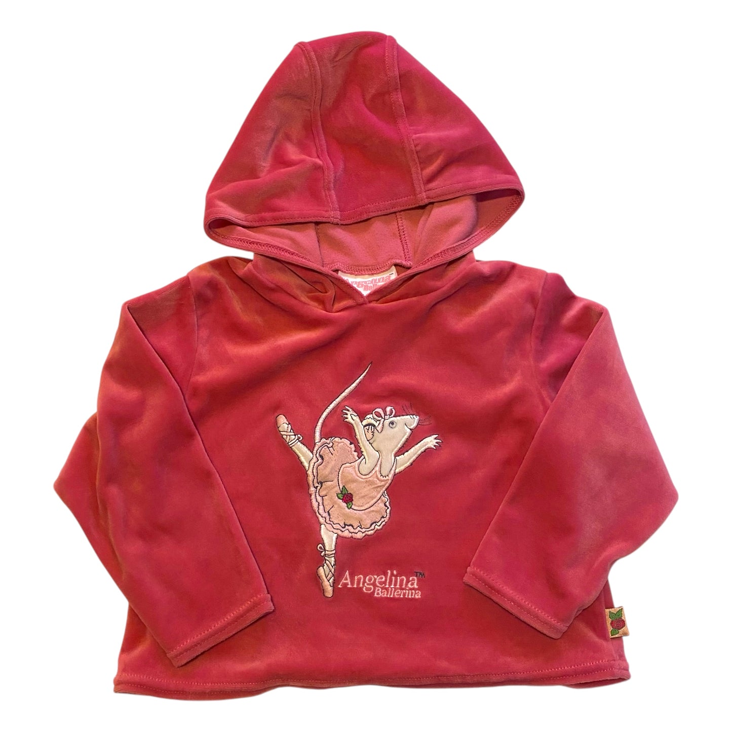 Vintage mothercare velour Angelina ballerina hoodie. Size 18 months - 2Y