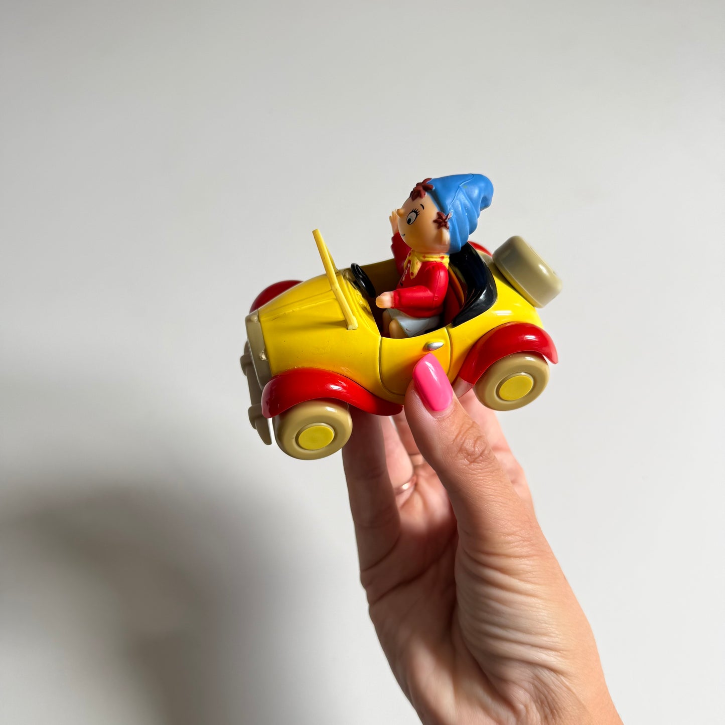 Vintage noddy figurine & car