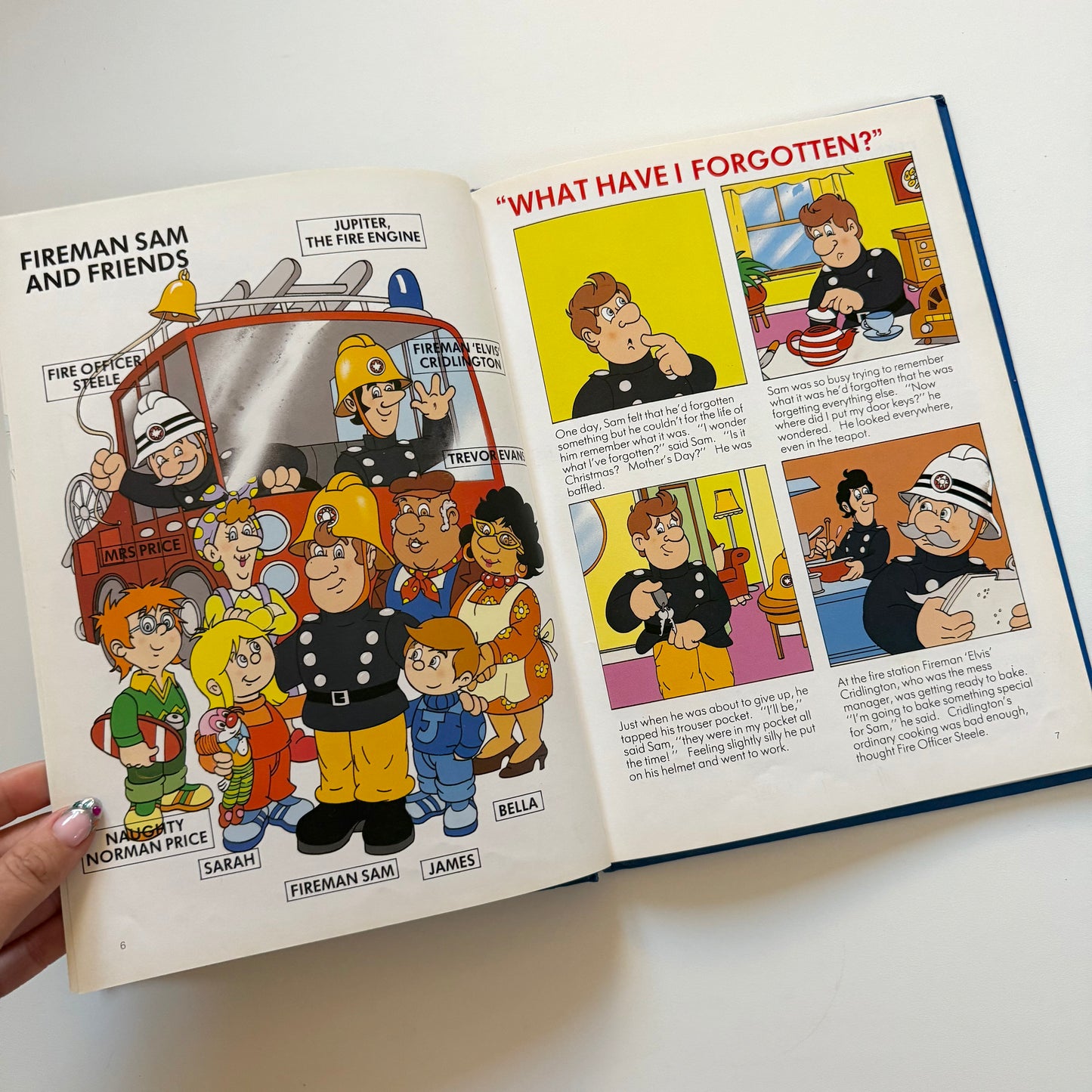 Vintage 1987 fireman Sam annual