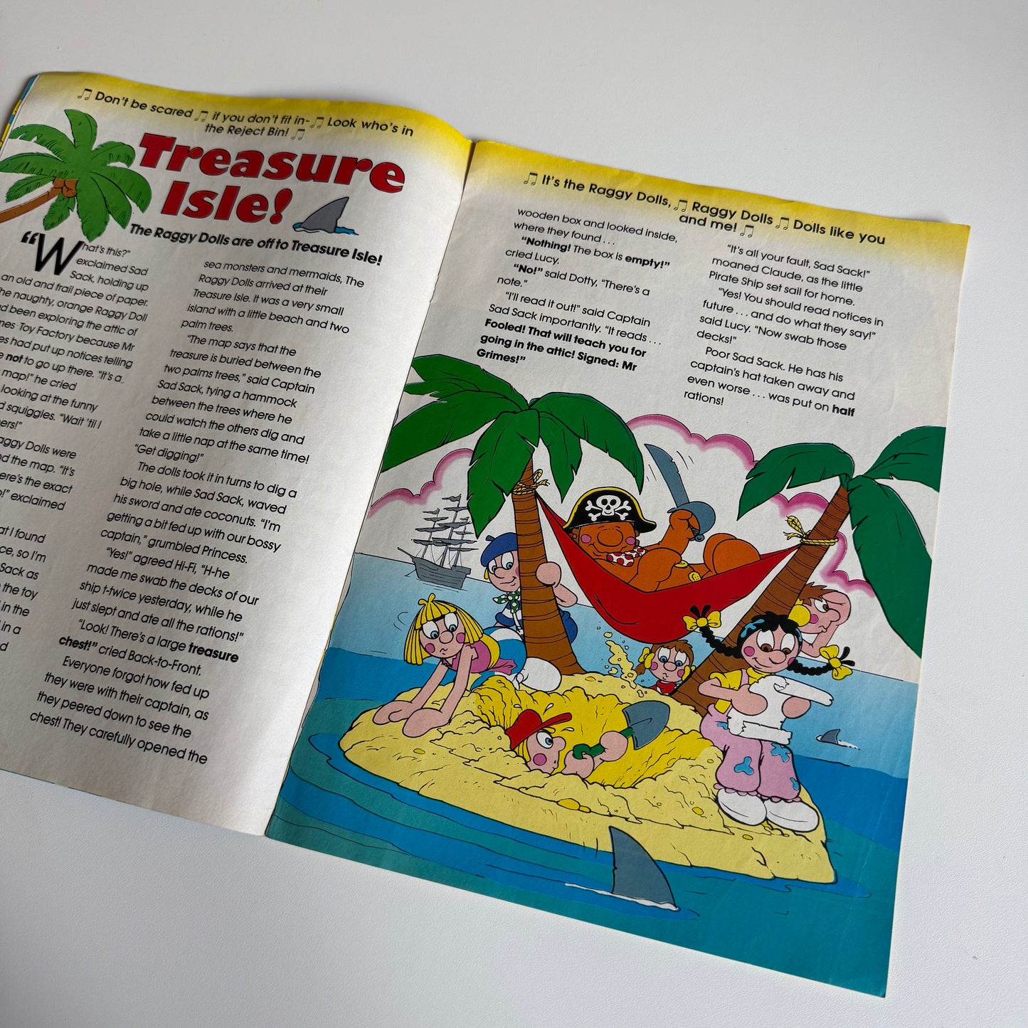 Vintage 1986 raggy dolls magazine