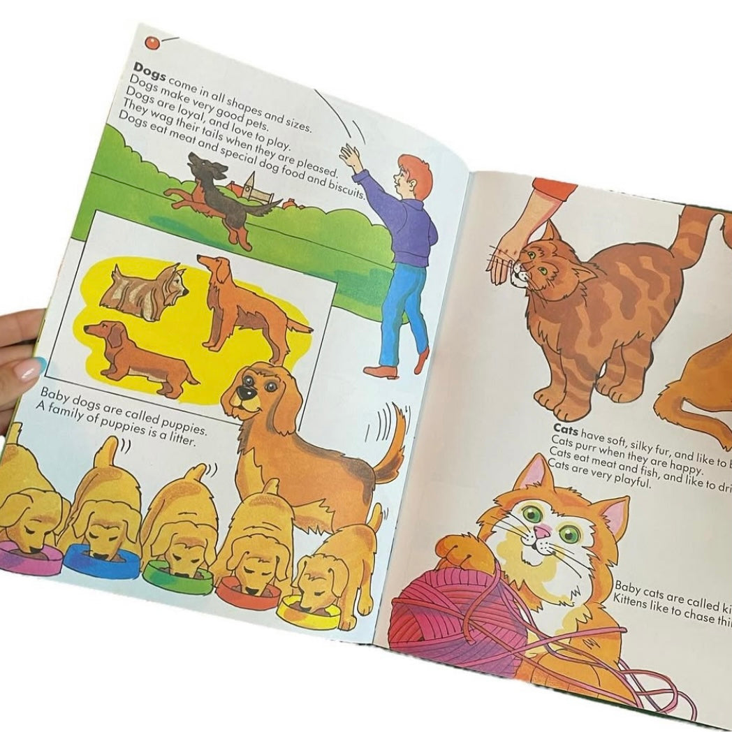 Vintage 1986 animals book