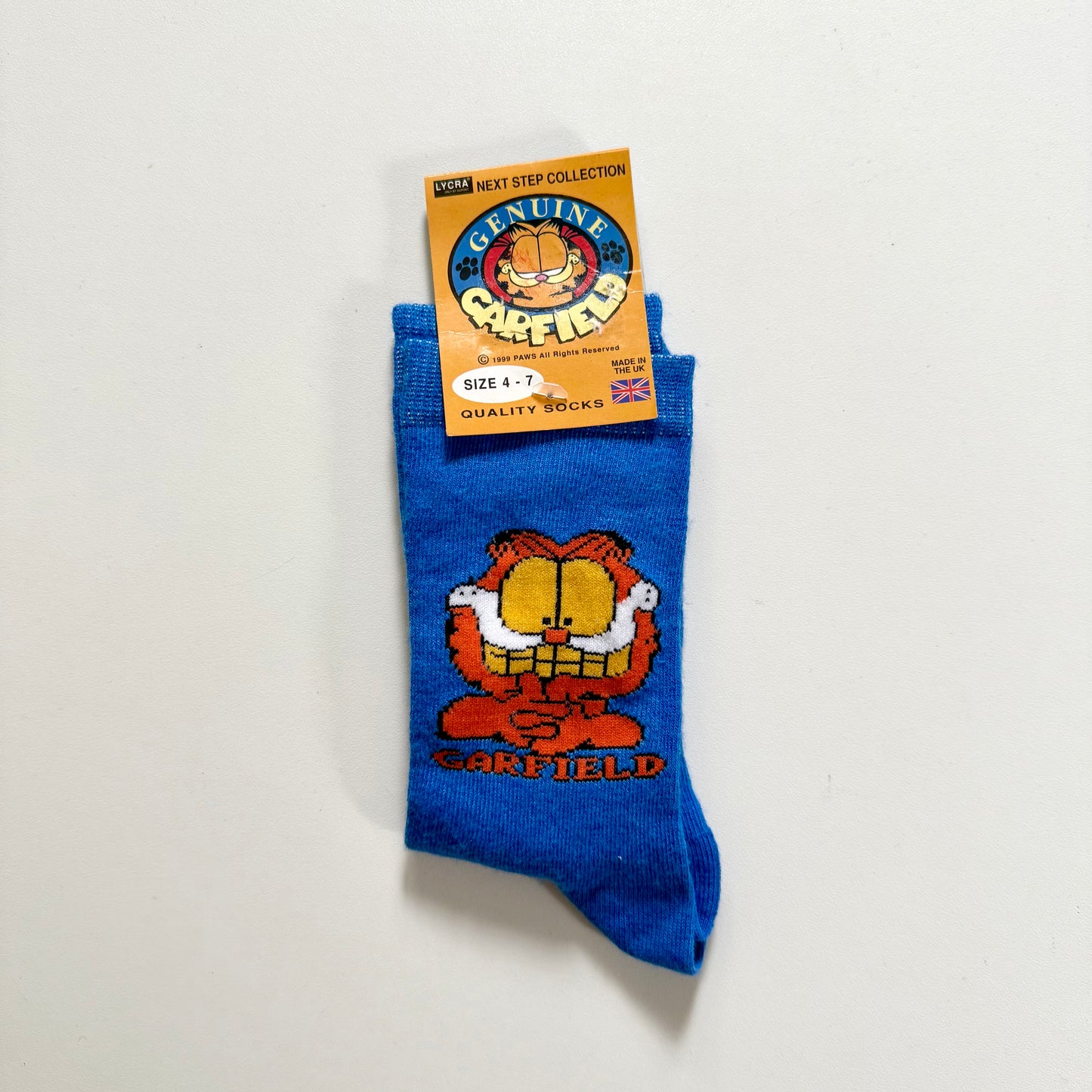 Vintage 1999 Garfield socks. Size 4-7