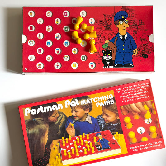 Vintage 1983 postman Pat matching pairs game
