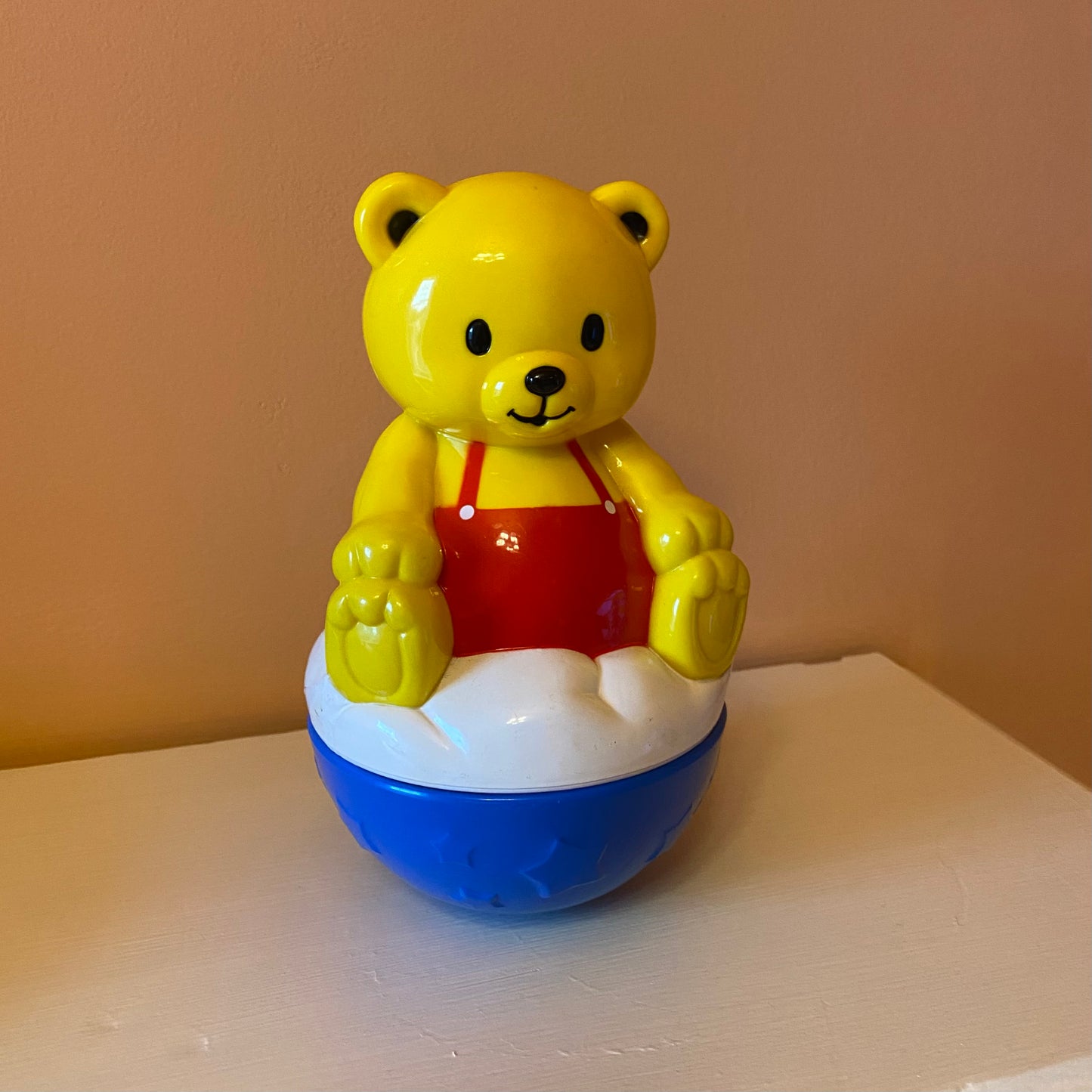 Vintage toddler ball rattle toy.