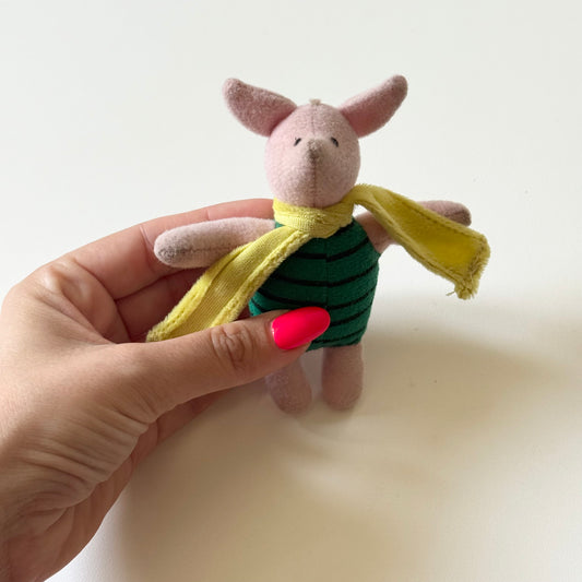 Vintage piglet mini plush