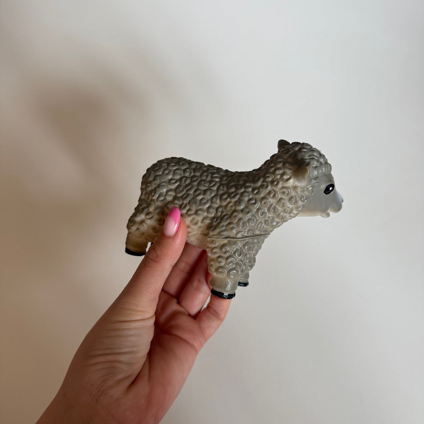Vintage 2006 grey sheep toddler toy.
