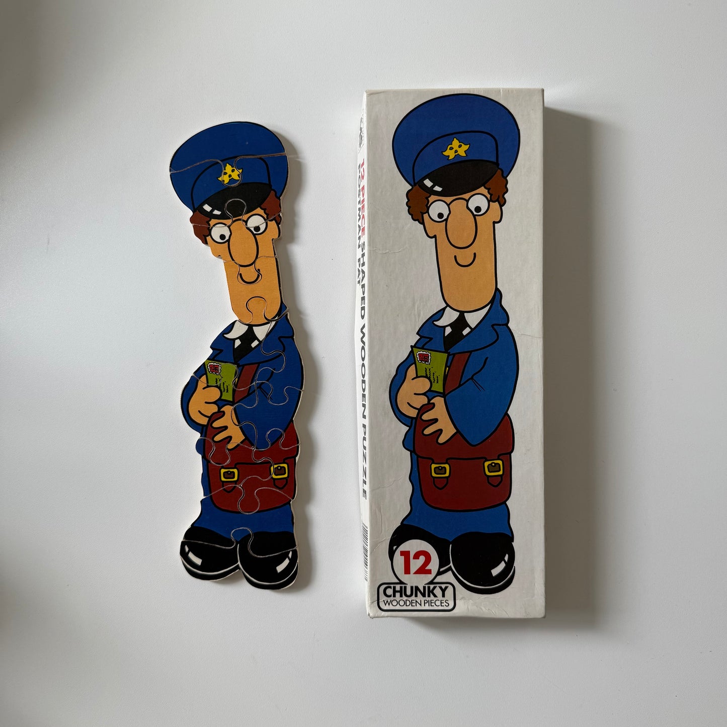 Vintage 1983 postman Pat wooden puzzle