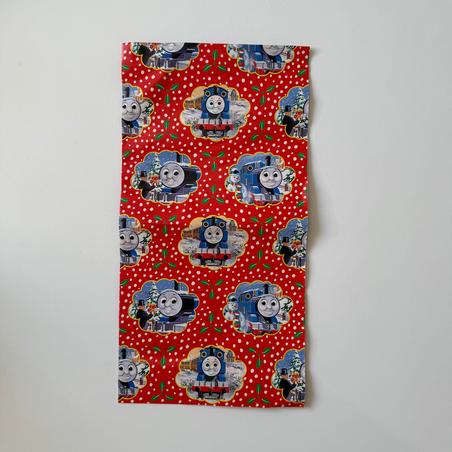 1 sheet of Christmas Thomas the tank paper