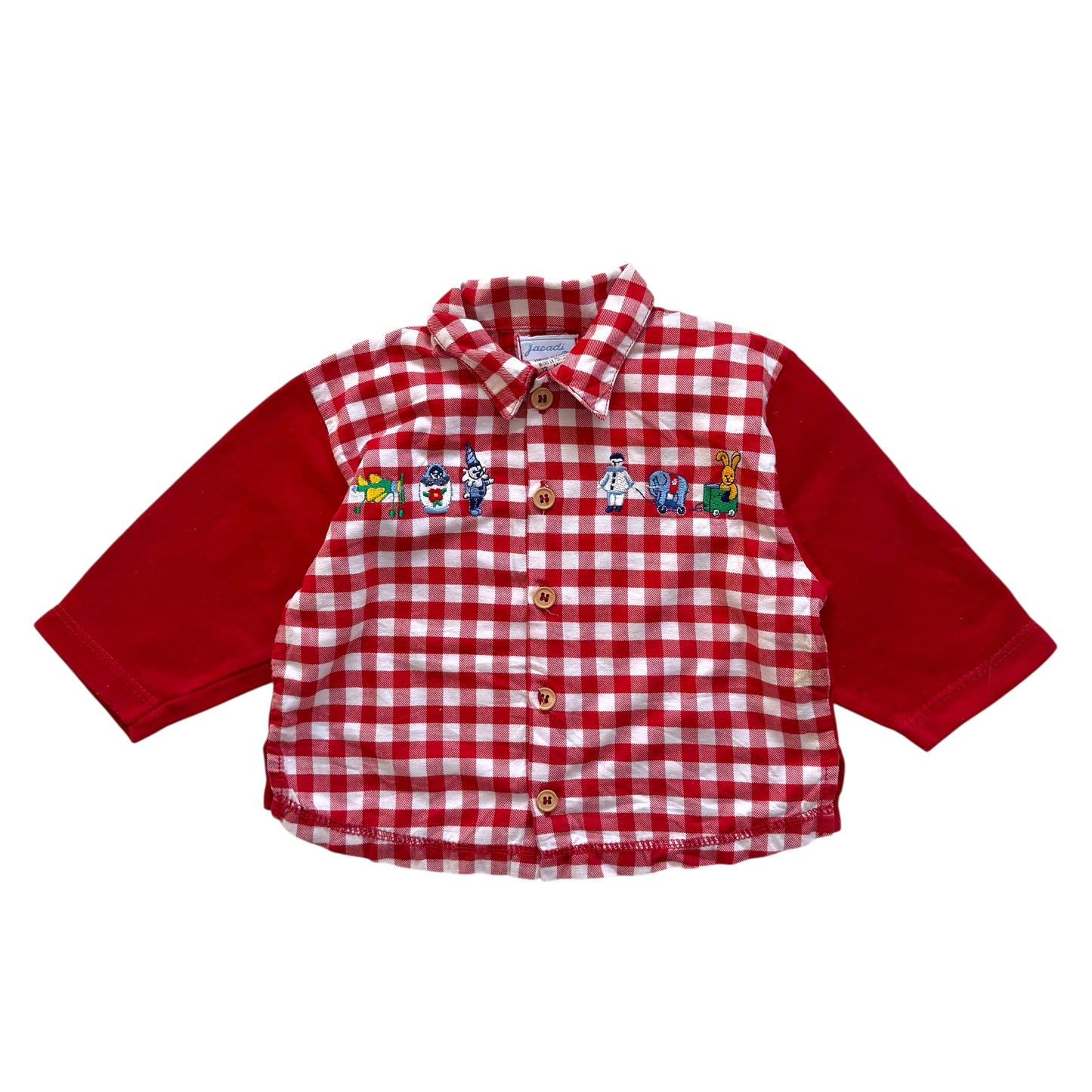 Vintage check print shirt. Size 12 months