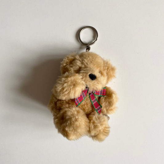 Vintage teddy bear keyring