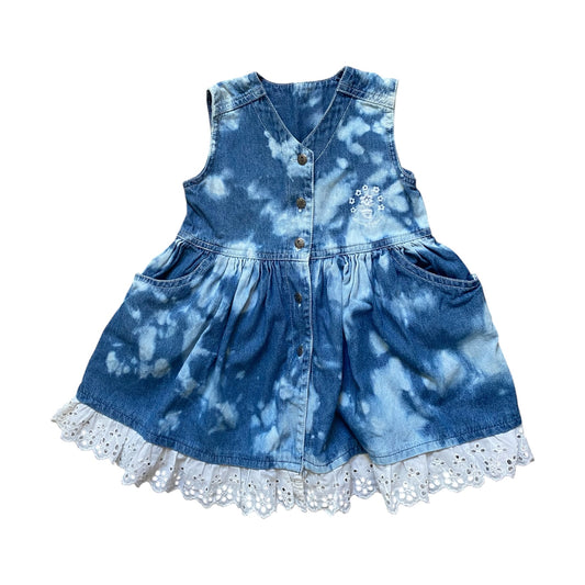 Vintage ladybird acid wash / tie dye dress. Size 18-24 months