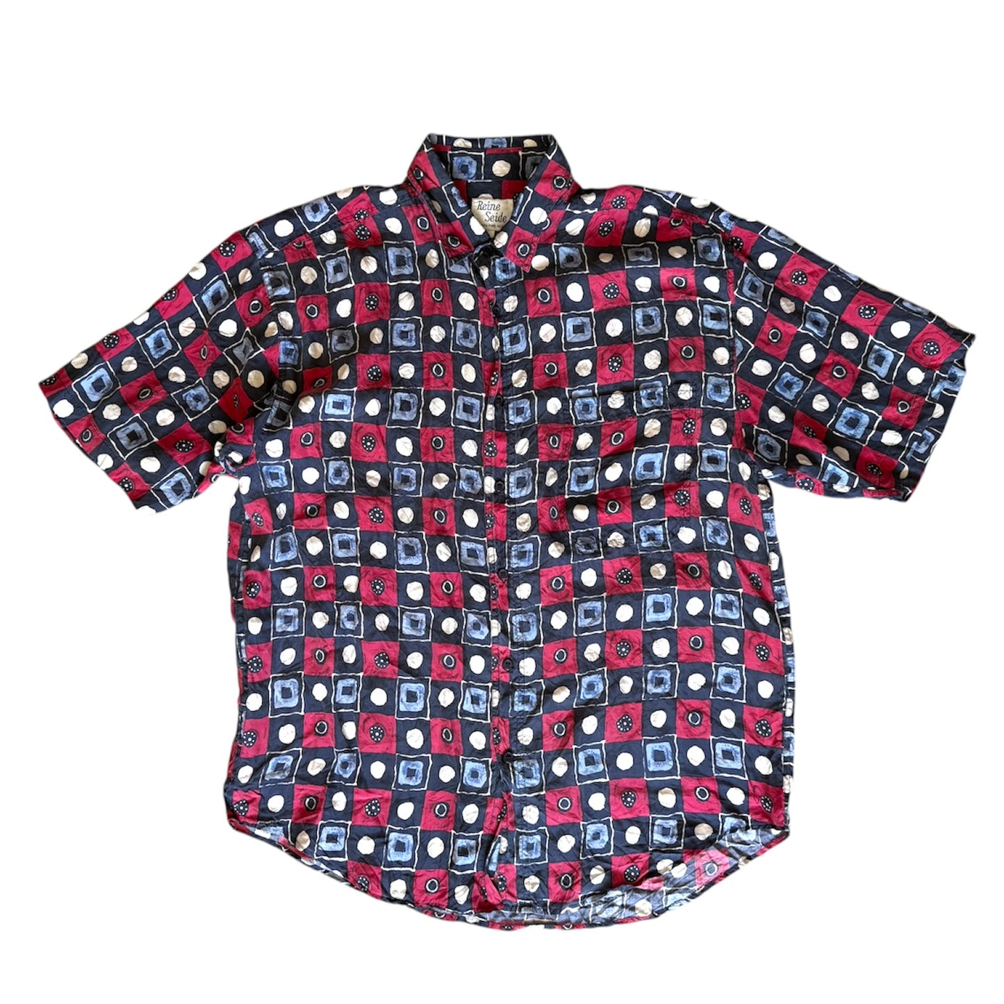 Vintage 100% pure silk patterned shirt. Size men’s L / unisex