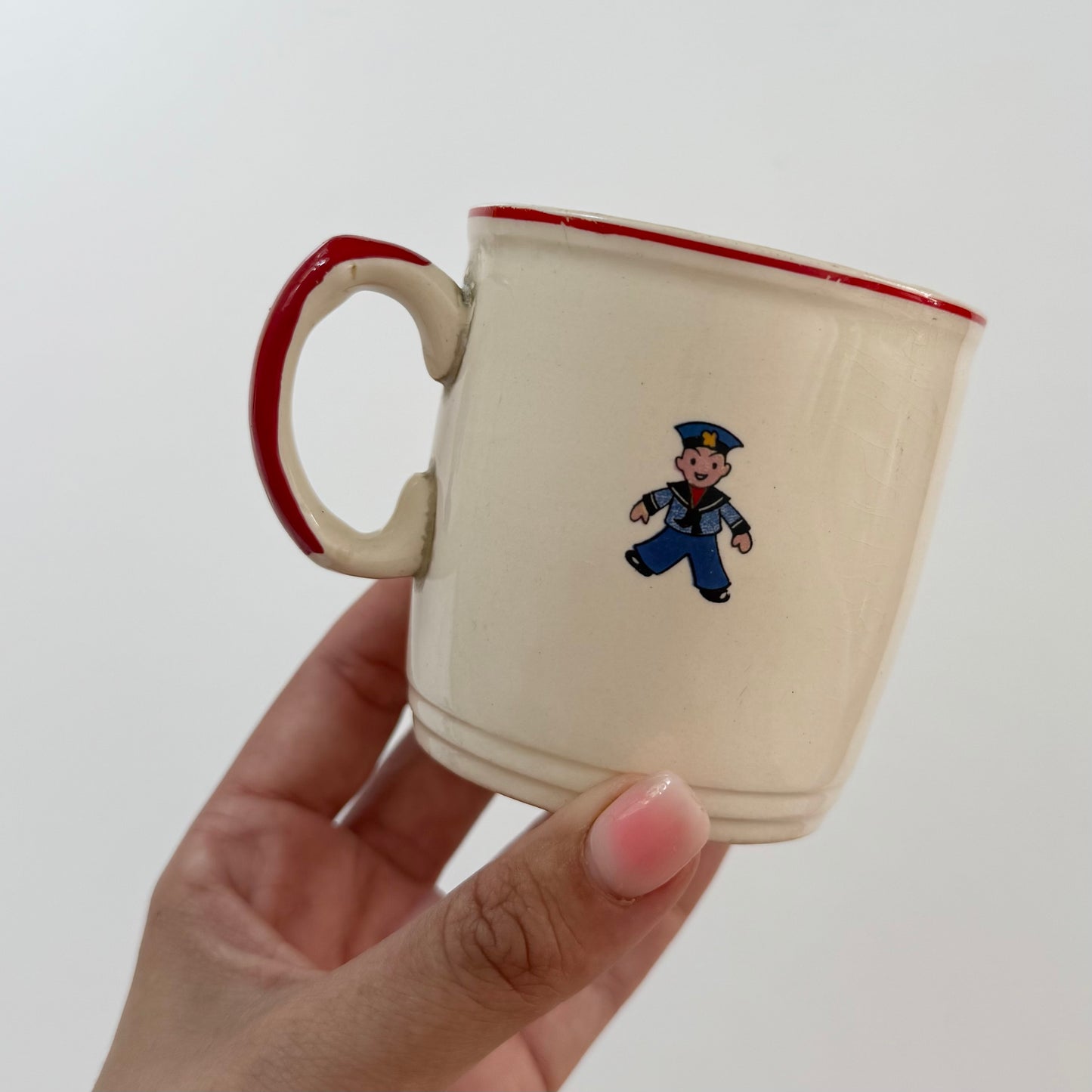 Vintage small noddy ceramic mug