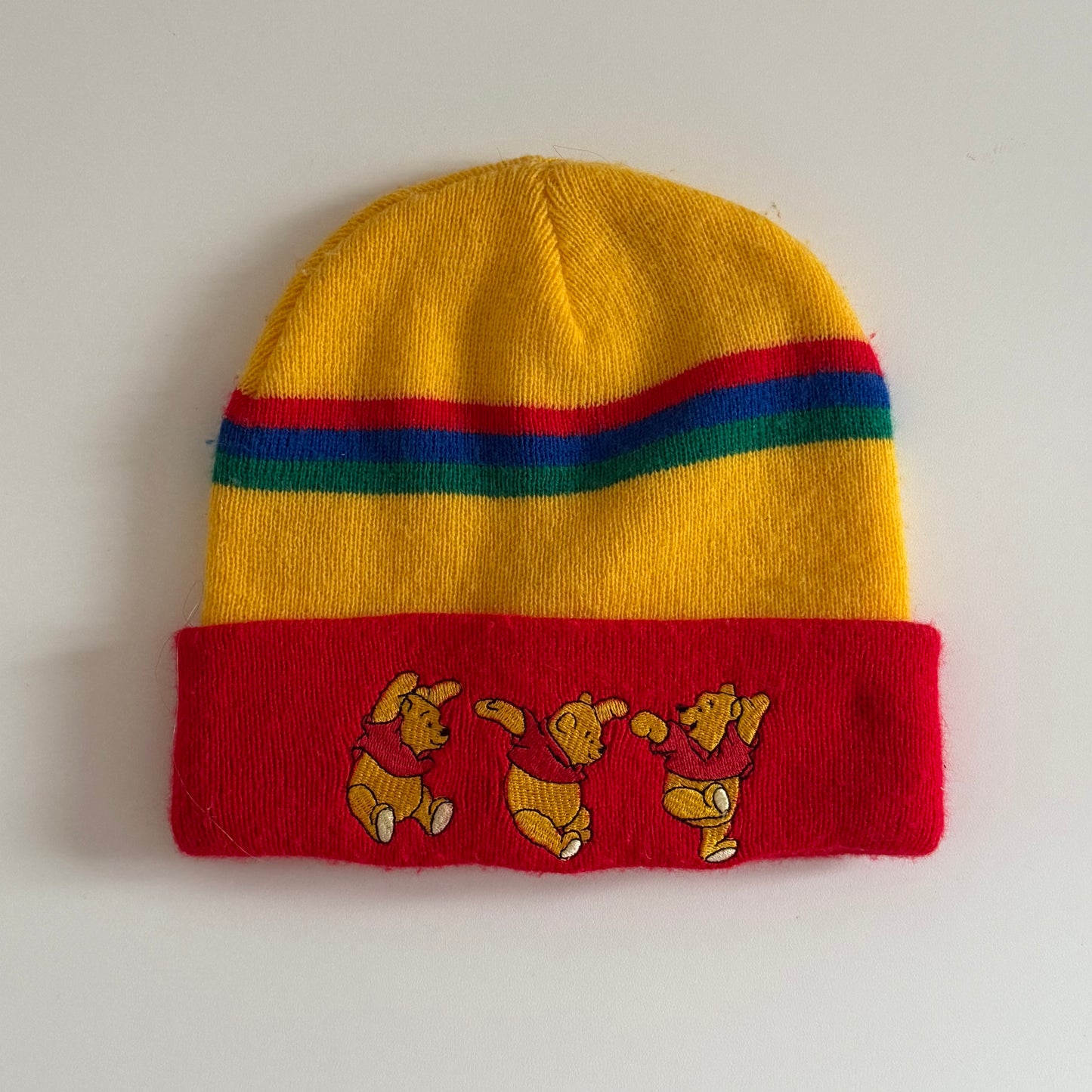 Vintage Winnie the Pooh beanie hat. Approx size 2-4 years