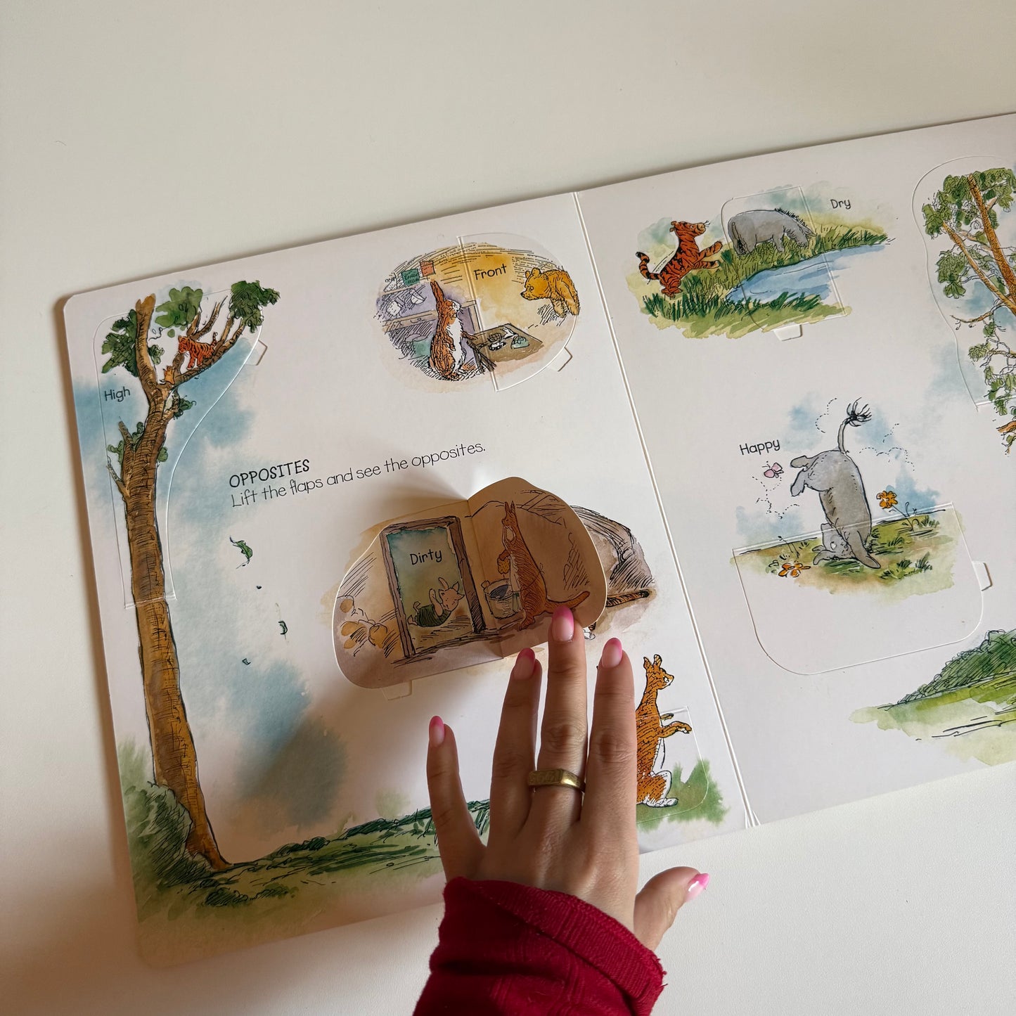 Vintage Winnie the Pooh lift the flap book.