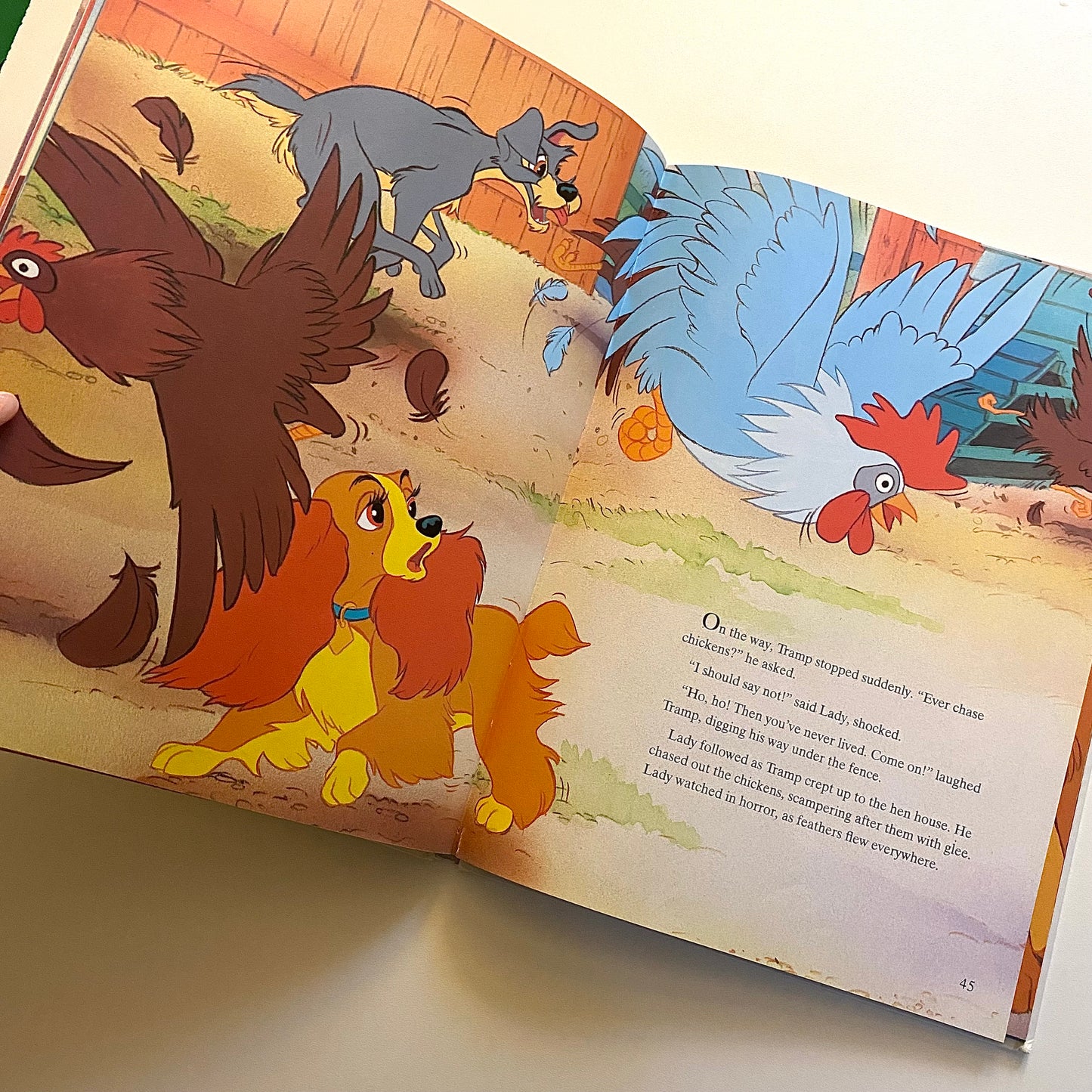 Vintage 1993 lady and the tramp a4 book.