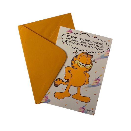 Vintage Garfield birthday card