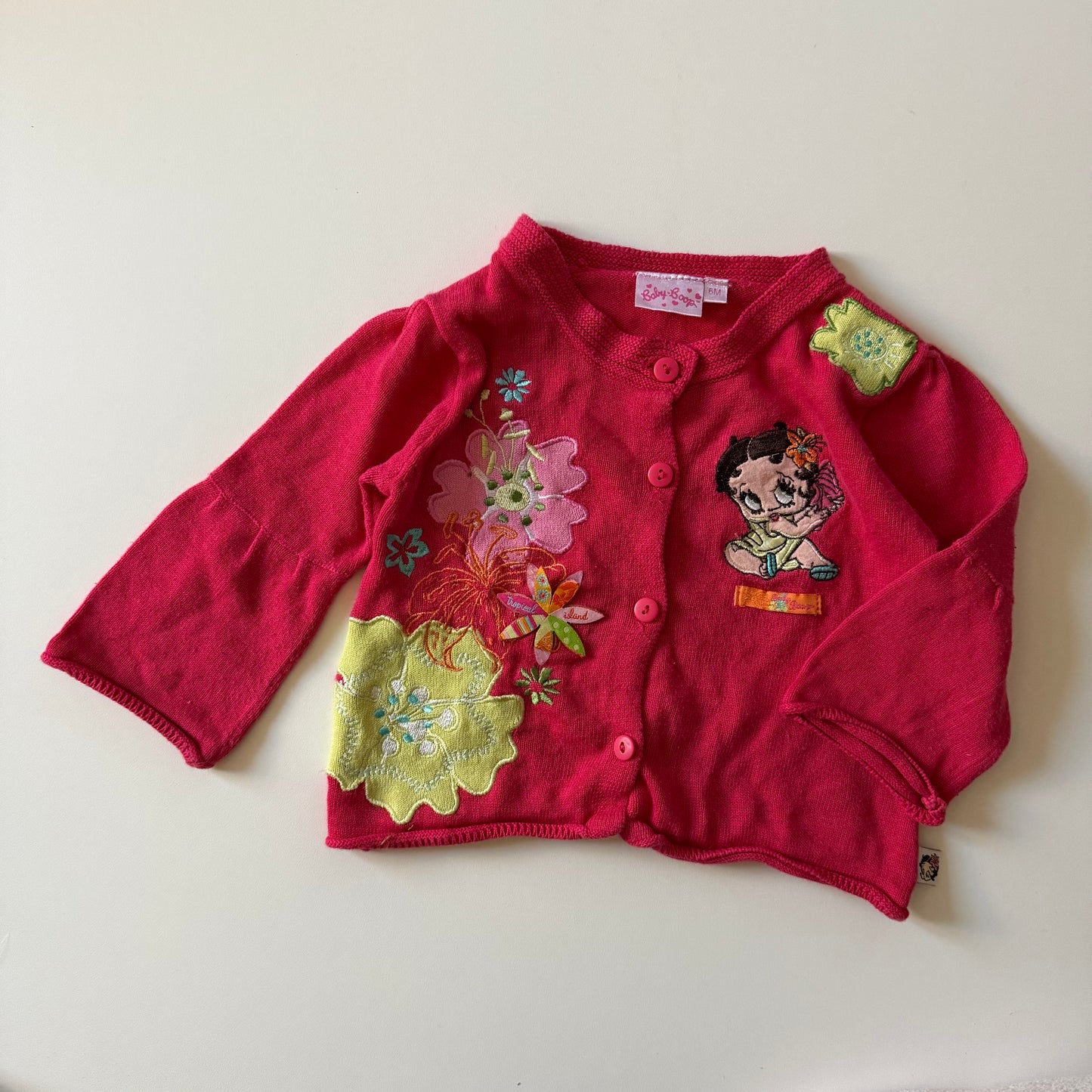 Vintage Betty boop cardigan. Size 6 months