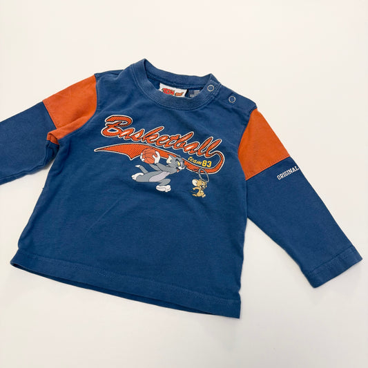 Vintage Tom and Jerry tshirt. Size 6-9 months