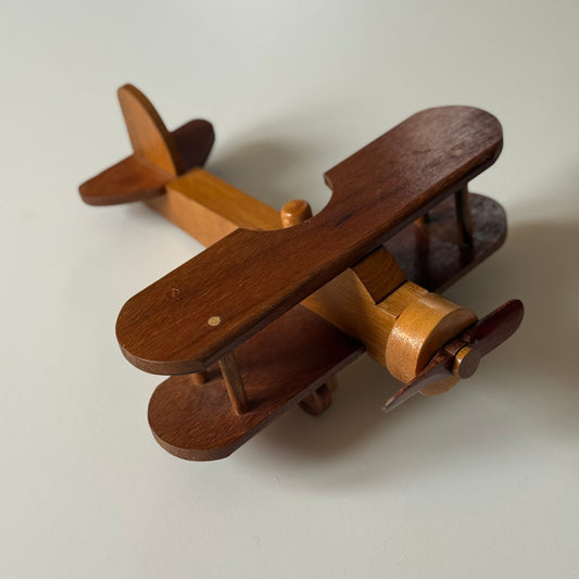 Vintage wooden plane figure. So cool on display! Medium size