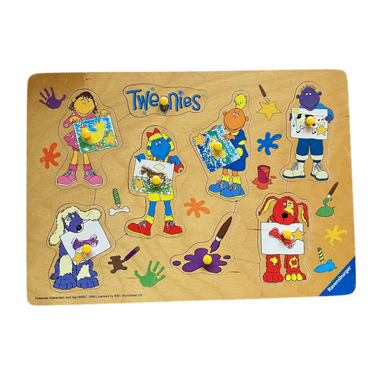 Vintage 1998 wooden tweenies puzzle.