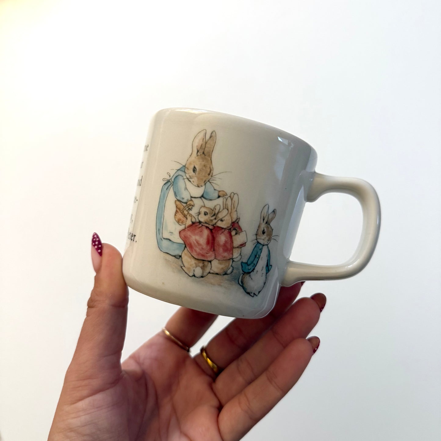 Vintage 1993 Peter rabbit ceramic mug