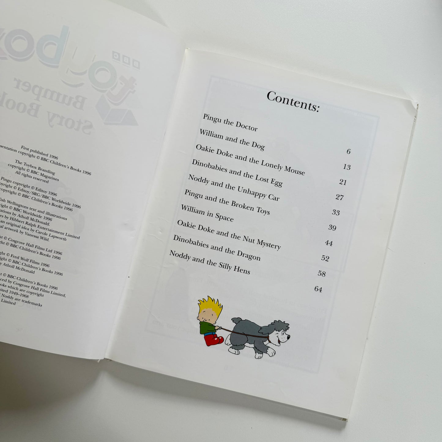 Vintage 1996 a4 toy box multiple stories book.