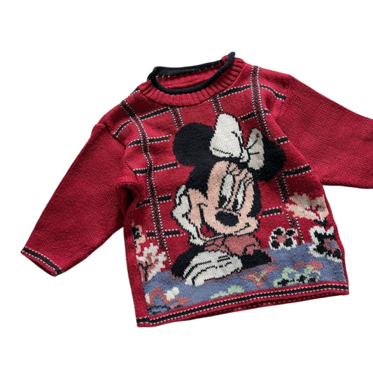 Vintage mothercare Mickey Mouse knitted jumper. Size 18 months - 2 years