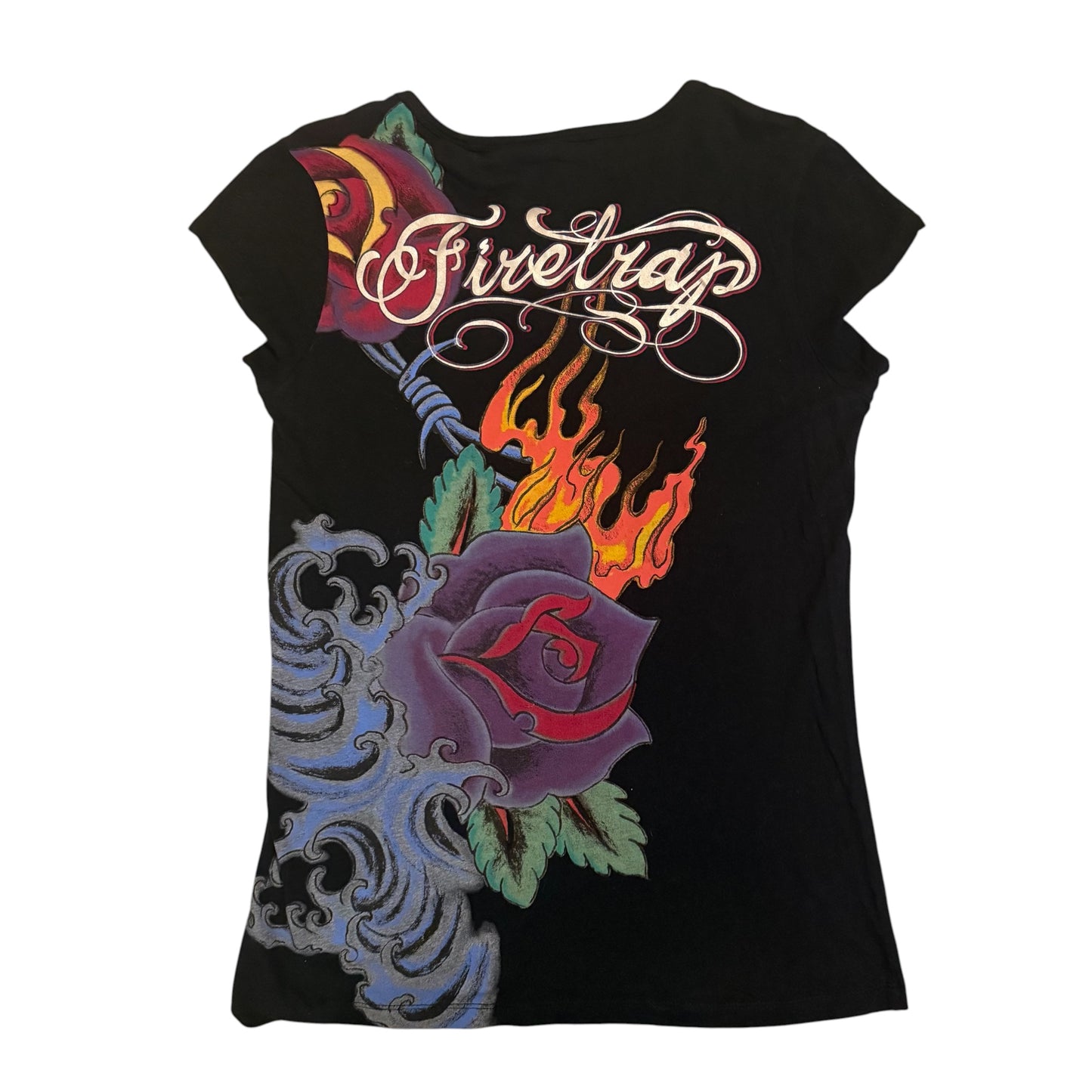 Vintage Y2K firetrap graphic tshirt. Size M 10-12