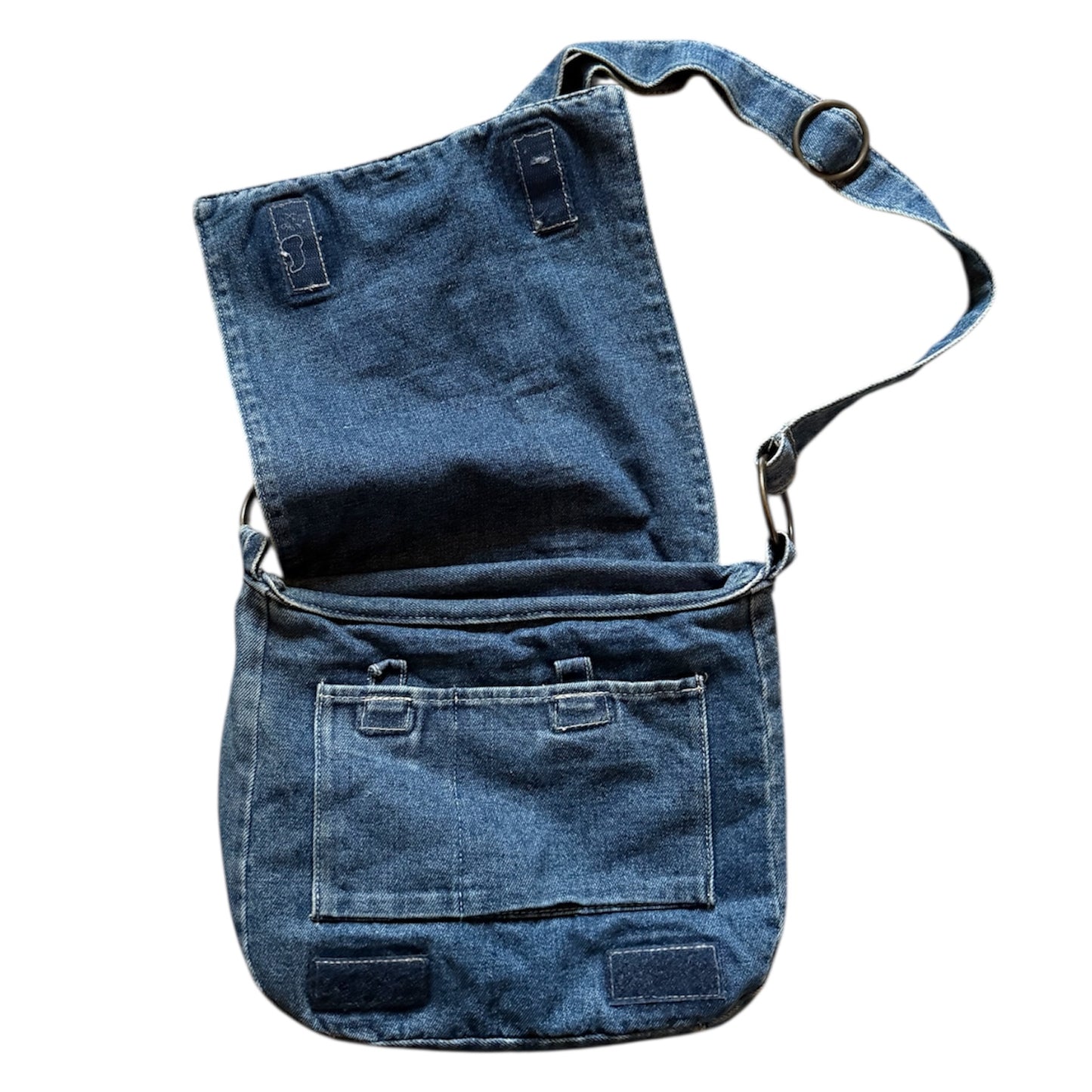 Vintage y2k denim satchel crossbody bag