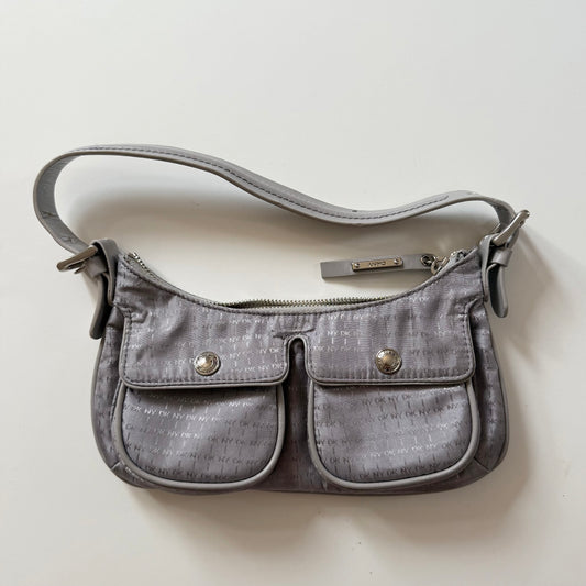 Vintage silver grey Y2K DKNY shoulder bag