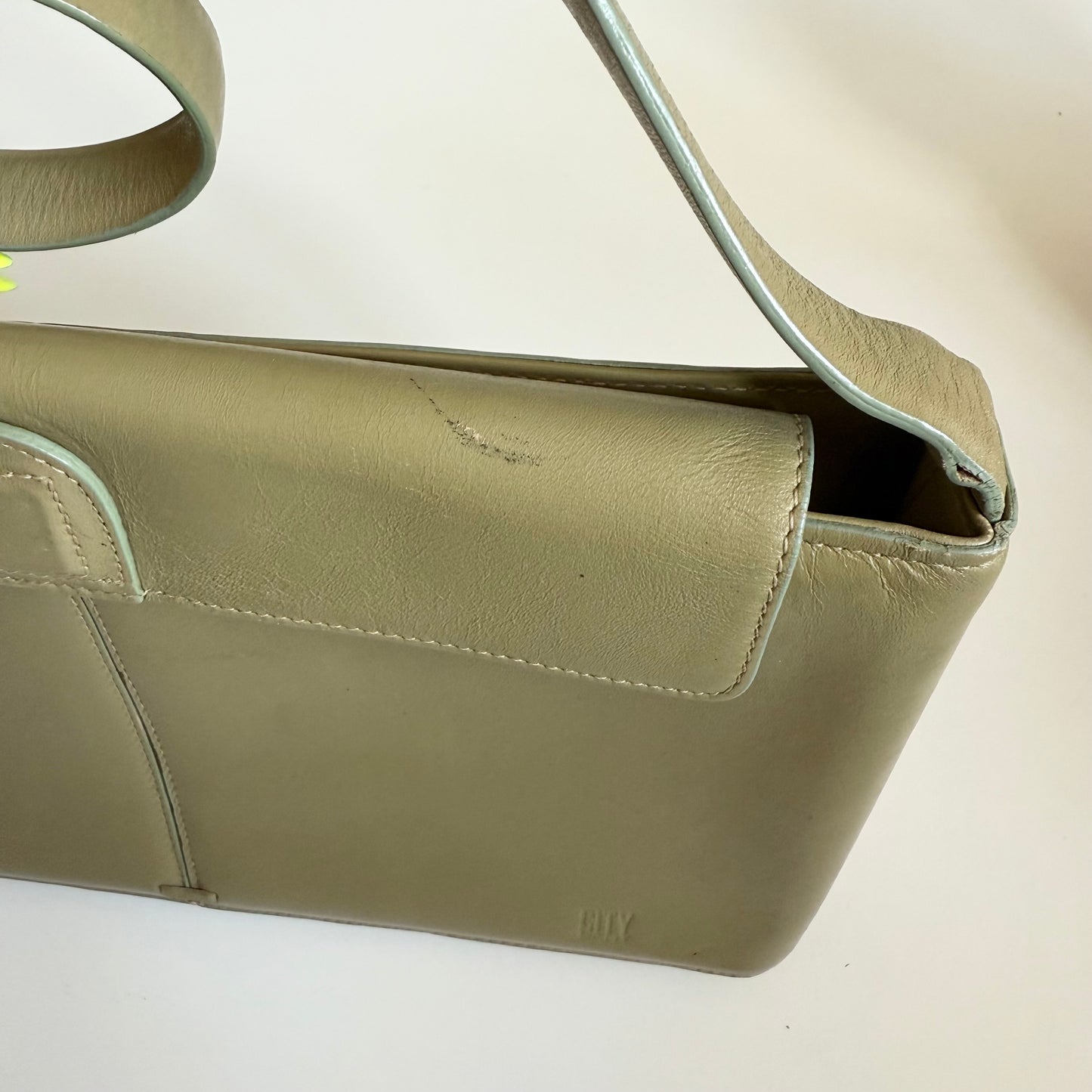 Vintage DKNY city faux leather shoulder bag .mark as shown