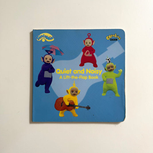 Vintage 2004 teletubbies lift the flap book. Has a some signs of wear as shown
