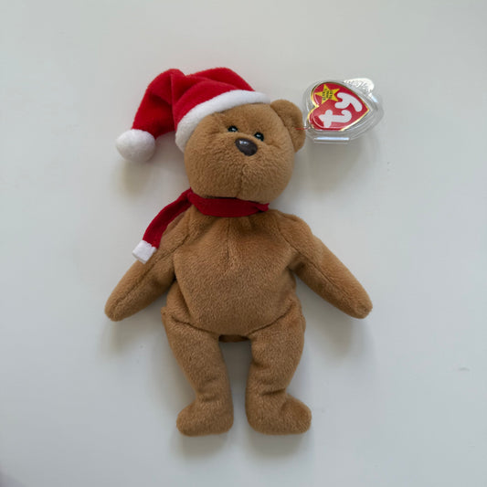 Vintage 1997 Ty beanie baby Christmas teddy.