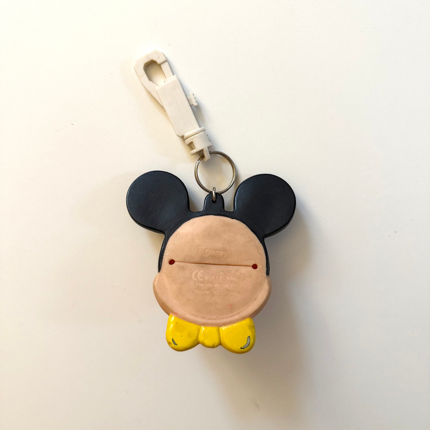 Vintage Mickey Mouse coin pocket purse key ring. Condition as shown.