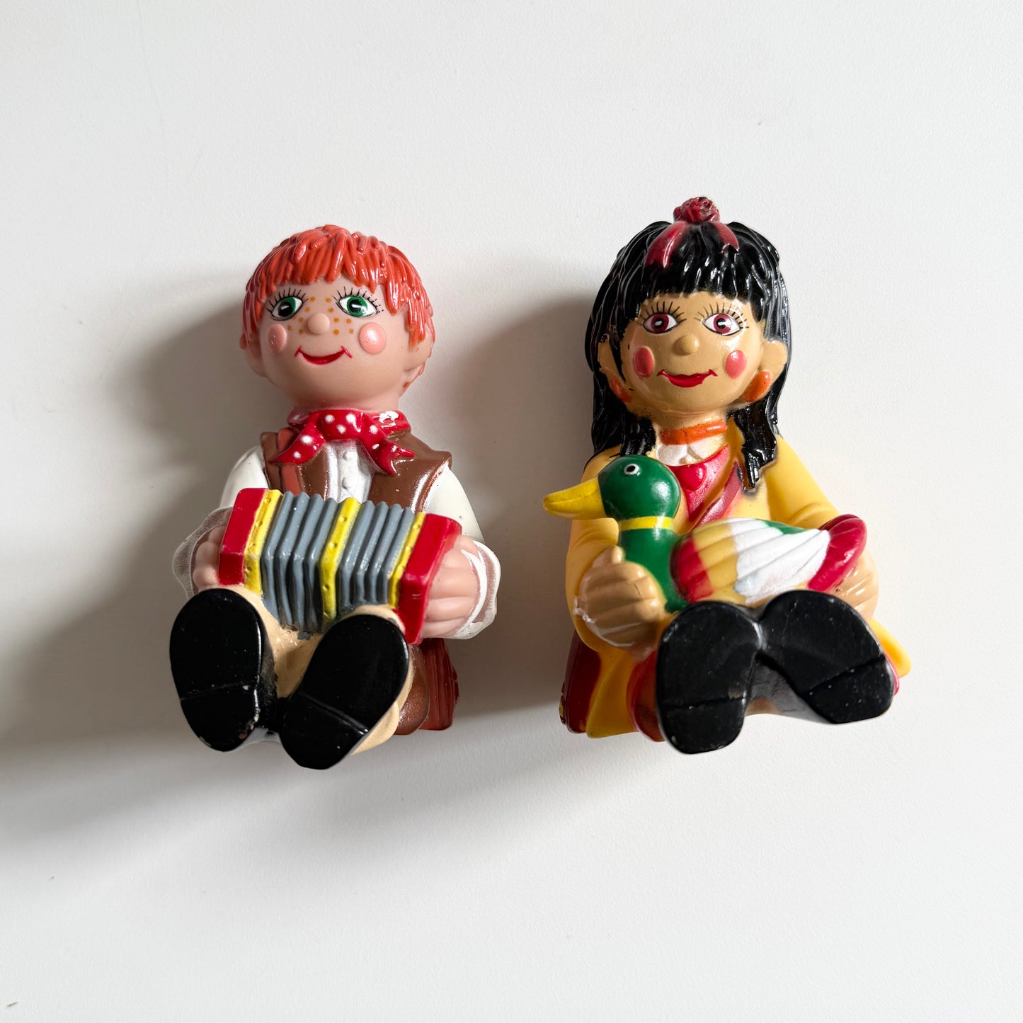 Vintage Rosie & Jim figurines. Set of two.