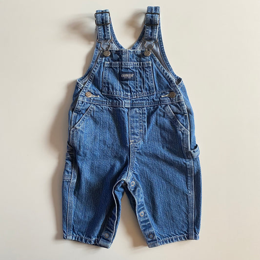 Vintage Oshkosh denim dungarees. Size 6-9 months