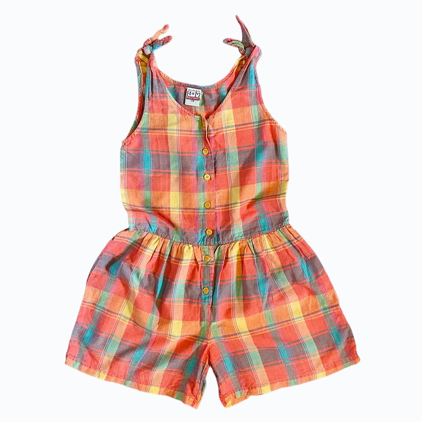 Vintage H&M gingham check playsuit 10years