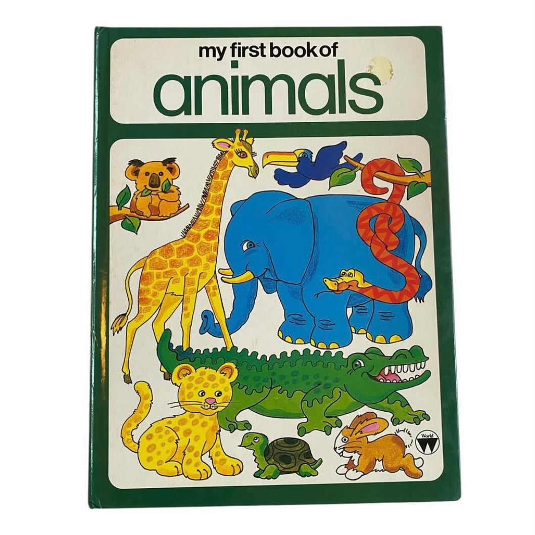 Vintage 1986 animals book