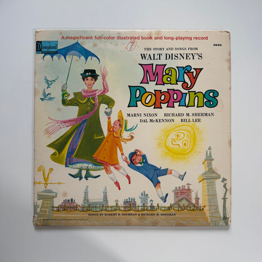 Vintage Mary poppins vinyl. Condition as shown.
