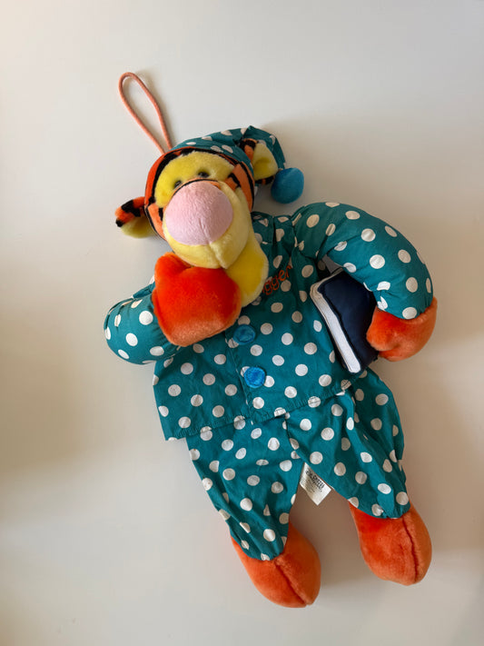 Vintage Winnie the Pooh tigger pyjama case/ hot water bottle case.