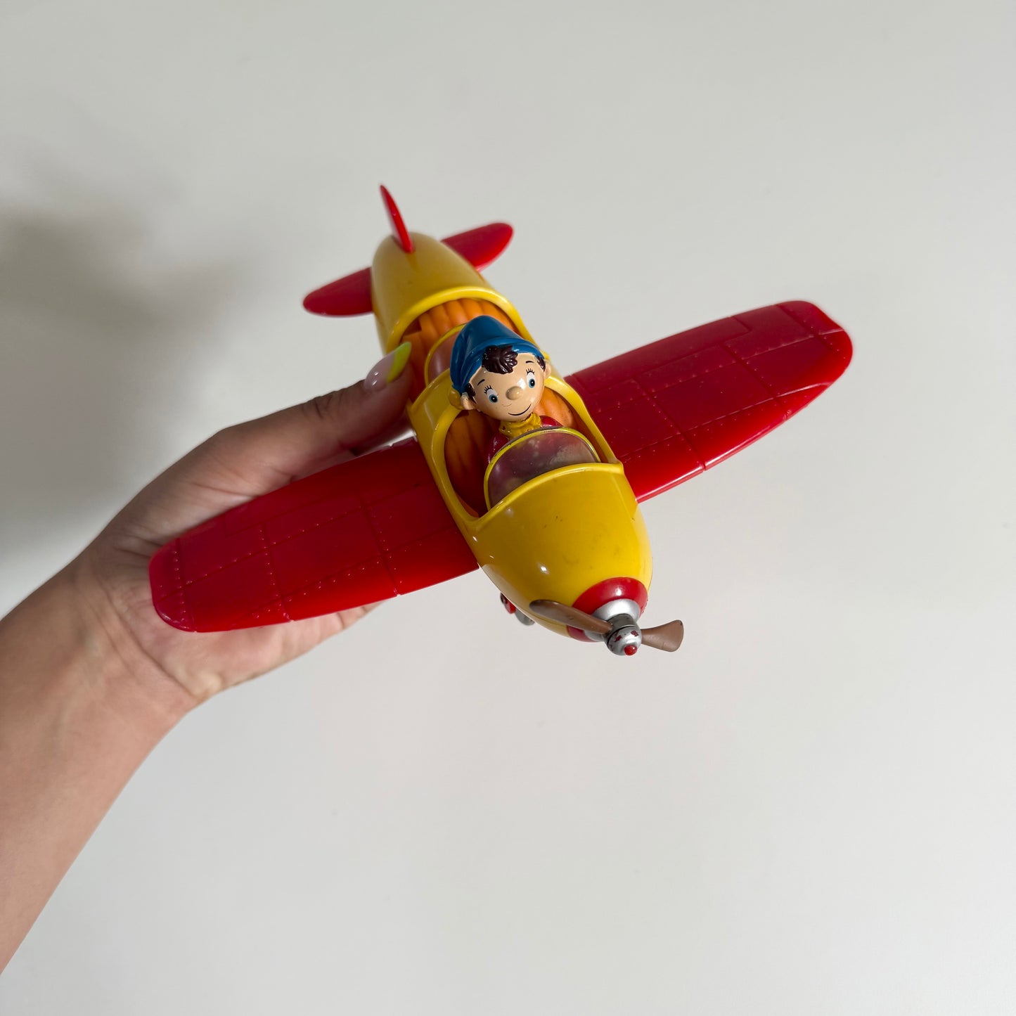 Vintage colourful Noddy plane & noddy figure. Medium size
