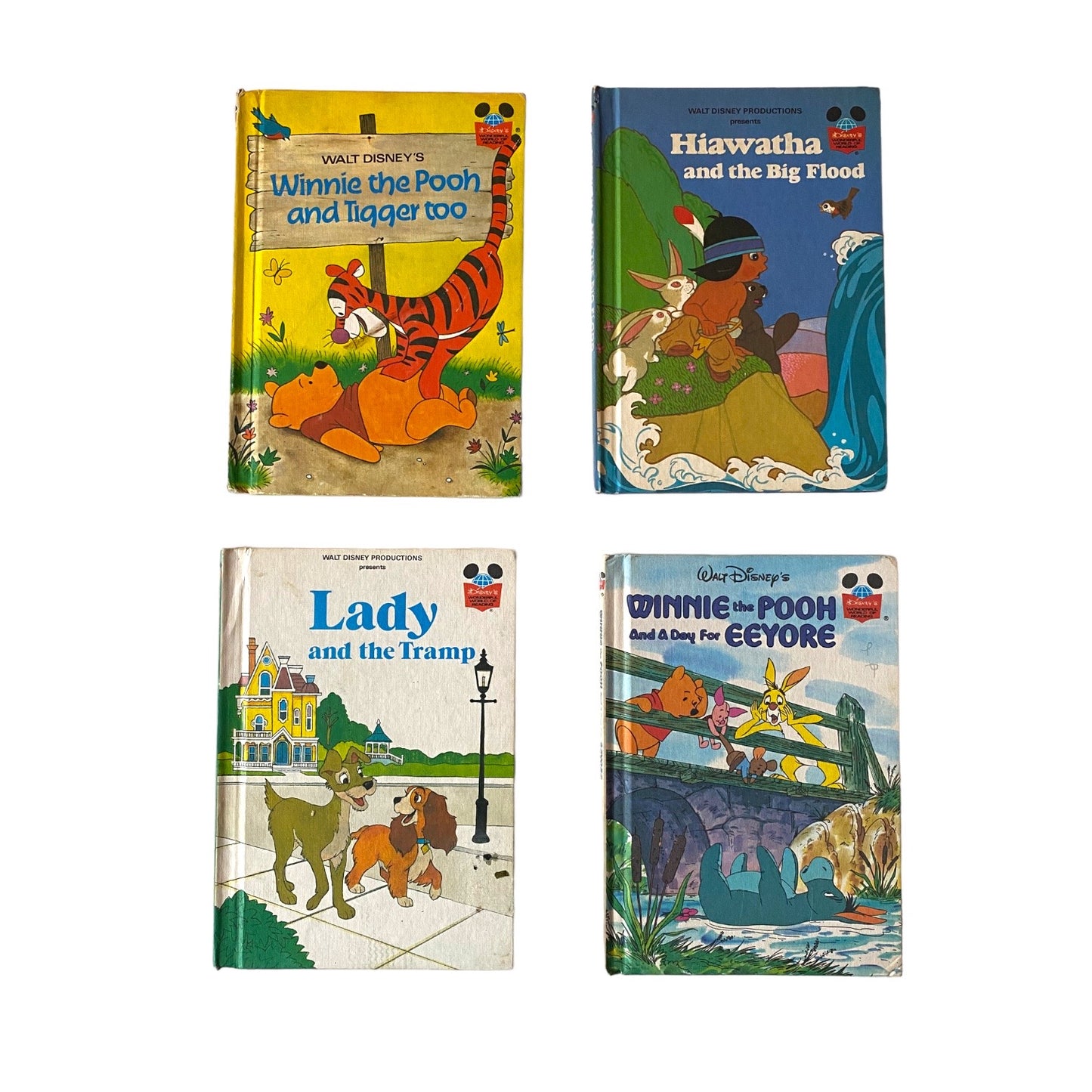 Set of 4 vintage Disney books